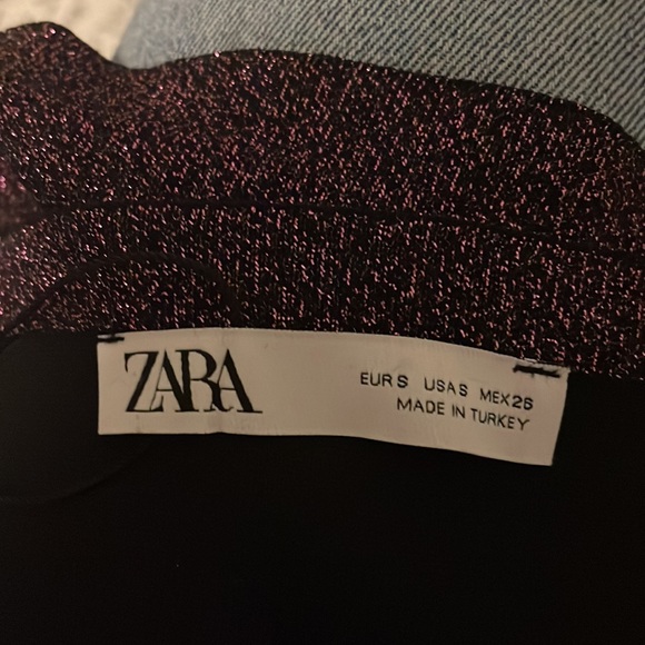 New Zara Sparkly Tube Top - Picture 3 of 5